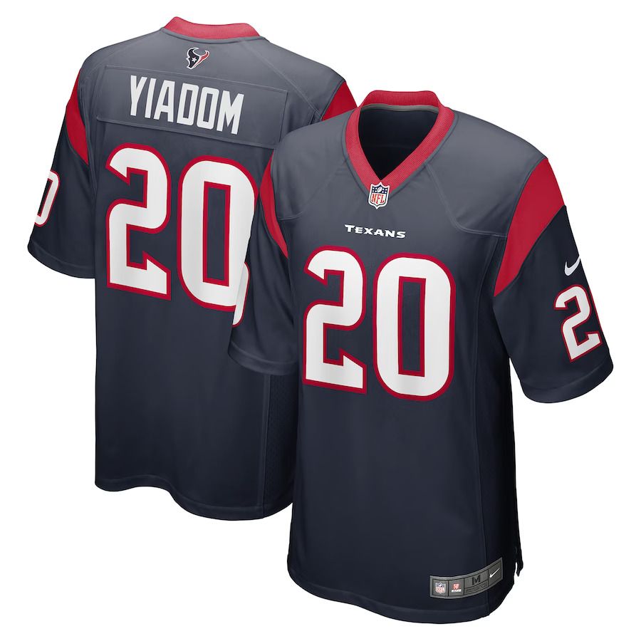Men Houston Texans #20 Isaac Yiadom Nike Navy Game NFL Jersey->houston texans->NFL Jersey